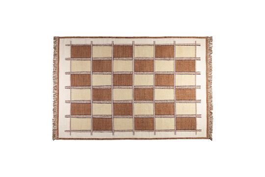 Schauen Sie die Produktbeschreibung an teppich 200x300 cm aus beigem Baumwollstoff Gambit Teppich 200x300 cm aus beigem Baumwollstoff Gambit