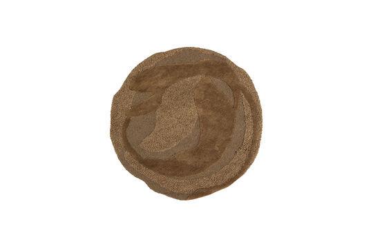 Schauen Sie die Produktbeschreibung an teppich Ø160 cm Wolle und Polyester Braun Orvi Teppich Ø160 cm Wolle und Polyester Braun Orvi