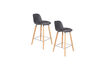 Miniaturansicht Thekenhocker 65 cm dunkelgrau und Holz Albert Kuip 9