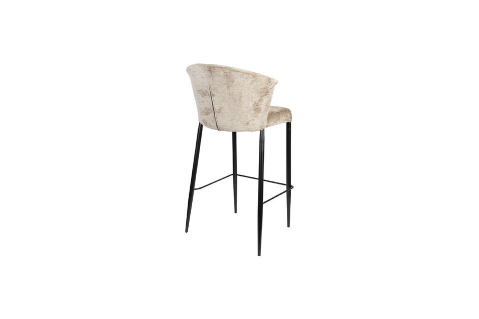 Thekenstuhl aus beigem Stoff Georgio - 9