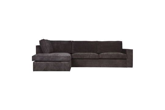 Thomas dark grey corduroy left corner sofa Clipped