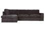 Miniature Thomas dark grey corduroy left corner sofa Clipped