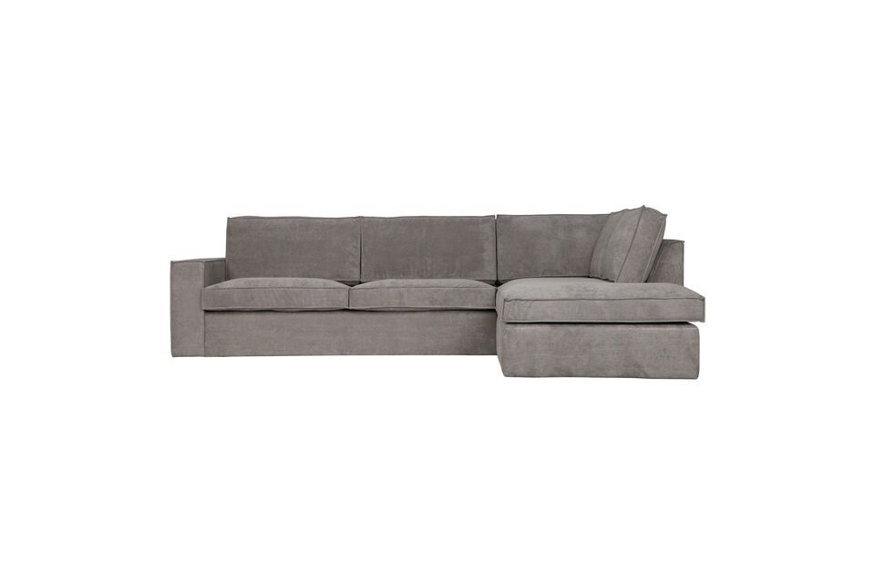 Thomas green corduroy right corner sofa Woood