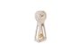 Miniature Time terrazzo pendulum clock white Clipped
