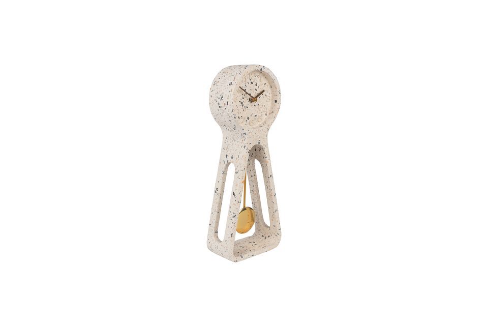 Time terrazzo pendulum clock white - 8