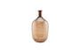Miniature Tinka brown glass vase Clipped