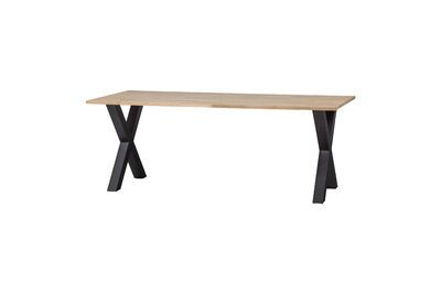 Tisch aus massiver Eiche beige Tablo