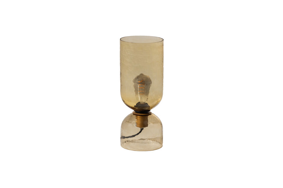 Tischlampe 38xØ15 cm Glas Natur GIGI Woood