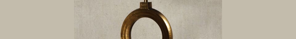 Materialbeschreibung Tischlampe aus Aluminium gold Lorentz