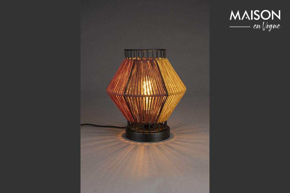 Tischlampe aus buntem Stoff Surya DutchBone
