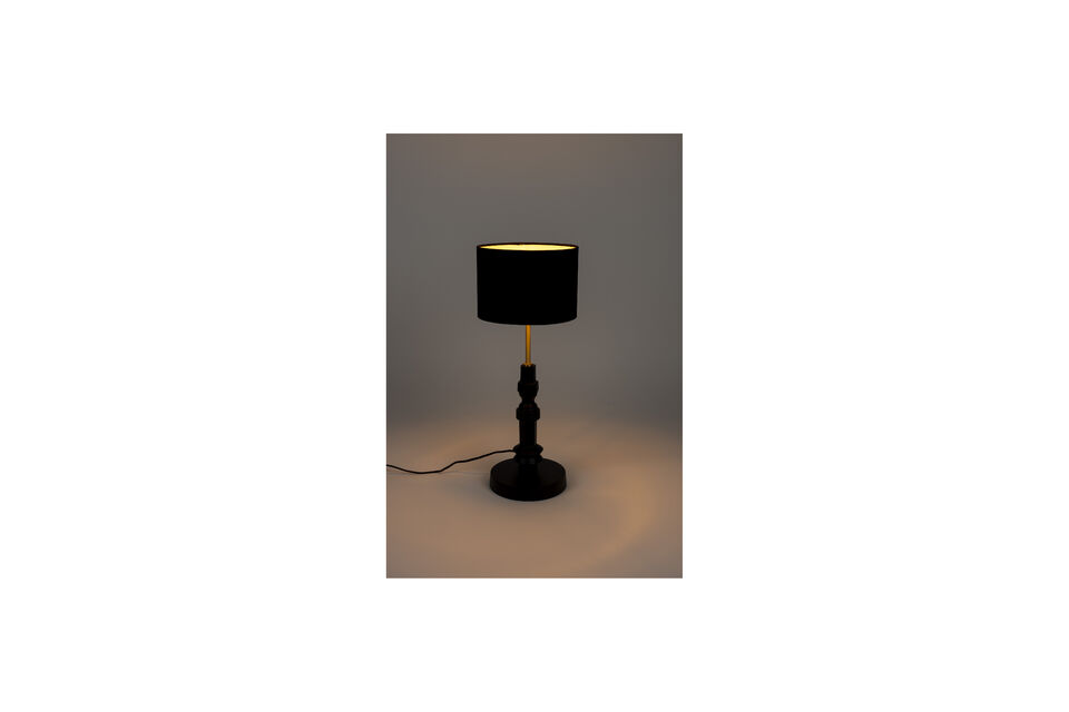 Tischlampe aus schwarzem Aluminium Totem - 12