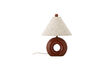 Miniaturansicht Tischlampe D30xH42 cm aus rotem Steingut Panja 1