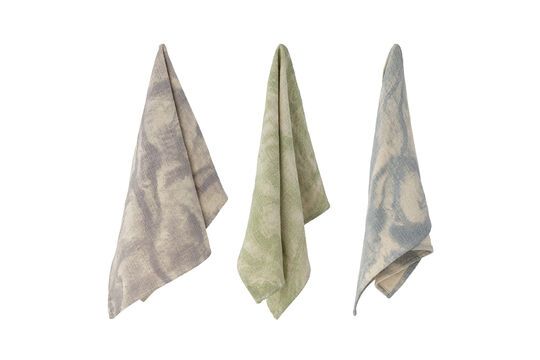 Torchon en coton vert Bristol