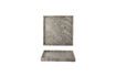 Miniature Tray 35x35 cm in brown marble Majsa 8
