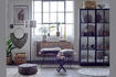 Miniature Tray side table Ø40 cm black rubberwood Freya 2