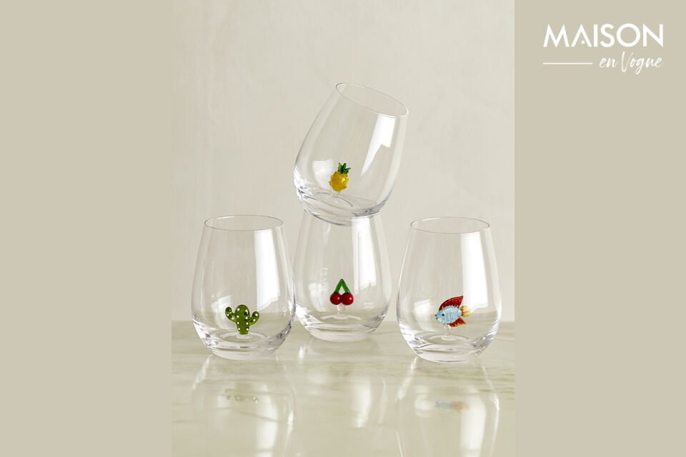 Trinkgläser (4er-Set) aus klarem Glas Misa - 5