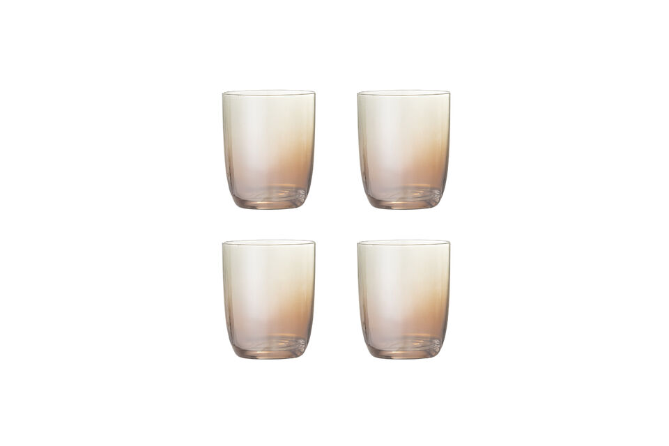 Trinkgläser 4er-Set Glas Bronze Aston Bloomingville