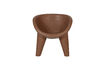 Miniatuur Tuin loungestoel polymeer rood/bruin Orio 3