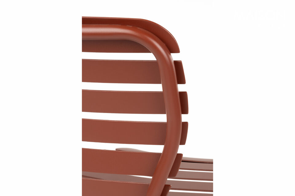 Tuinstoel van rood aluminium Vondel - 10