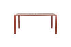 Miniatuur Tuintafel 214x97 cm van rood aluminium Vondel 1