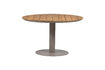 Miniatuur Tuintafel rond Ø122 cm hout en aluminium naturel Vela 3