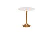 Miniature Tulipa white and gold marble side table 3