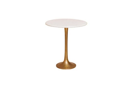 Tulipa wit en goud marmeren bijzettafel