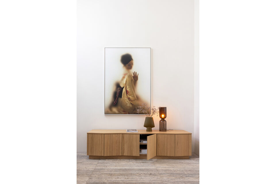 Uniek design Vervaardigd uit sfeervol eikenfineer Onderdeel van de tijdloze Zuma-serie H 52 cm x B