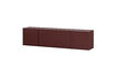 Miniatuur TV-meubel 200 cm Grenen Bordeauxrood MEREL 1