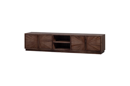TV-meubel open vak 200cm bruin gerecycled teak Sun Productfoto