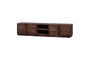 Miniatuur TV-meubel open vak 200cm bruin gerecycled teak Sun Productfoto