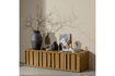 Miniature TV Stand 44x160 cm Metal Honey Yellow Level 2