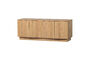 Miniature TV Unit 133 cm Natural Oak Veneer Zuma Clipped
