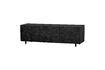 Miniature TV Unit 160 cm Black Mango Wood Counter 1