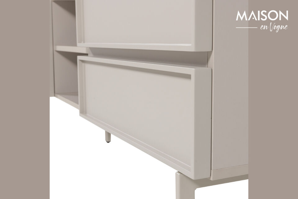 Melamine can provide a matte or glossy finish and is extremely strong
