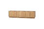 Miniature TV Unit 200 cm Oak Veneer Natural Zuma Clipped
