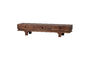 Miniature TV Unit 3 Drawers Mango Wood Walnut STAES Clipped