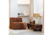 Miniature TV Unit 3 Drawers Mango Wood Walnut STAES 2