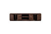 Miniature TV unit open compartment 200cm brown recycled teak Sun 5