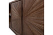 Miniature TV unit open compartment 200cm brown recycled teak Sun 7