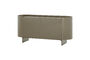 Miniature TV unit/sideboard MDF high gloss green Liora Clipped