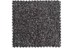 Miniatuur U-vorm bank 339 cm chenille grijs/zwart melange Sloping 6