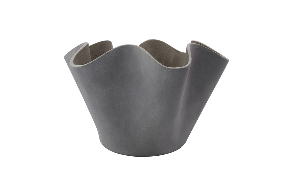 Übertopf H25,5 cm Polyresin Grau Vaso House Doctor