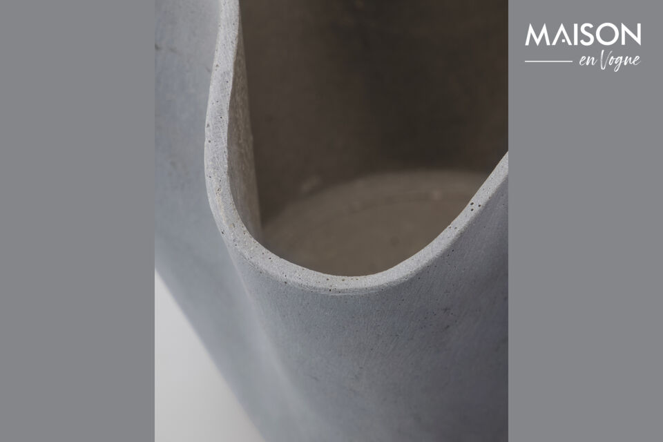 Its wavy form provides a feminine touch that complements any plant arrangement beautifully