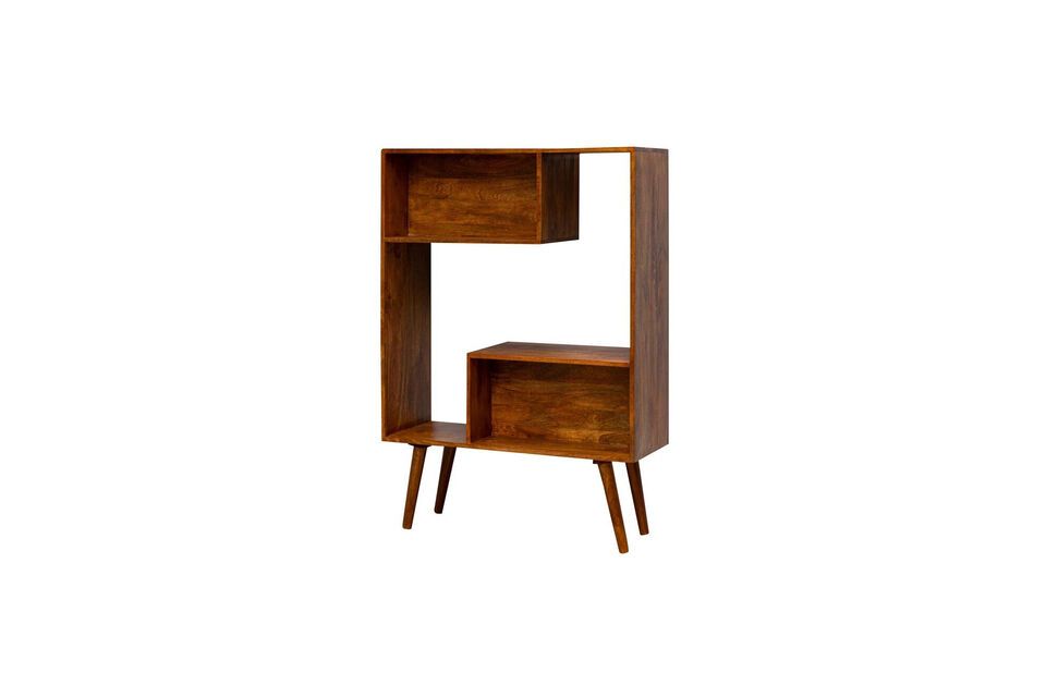 Umkehrbarer Bücherschrank aus dunklem Holz Open - 7