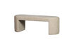 Miniature Upholstered Bench 130 cm Chenille Natural JACOB 1