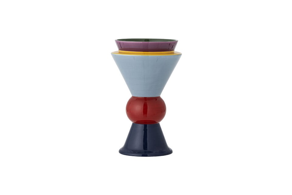 Vaas H26,5 cm meerkleurig keramiek Trilla Bloomingville