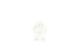 Miniature Vase 28 cm en céramique blanc Bassin Détouré
