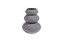 Miniature Vase 35 cm métal gris clair Tera Détouré