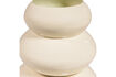 Miniature Vase 35 cm métal jaune clair Tera 5